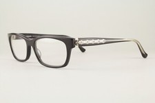 Rare Authentic Chrome Hearts DROP BOX BK 53mm Black Cat Eye Glasses Japan