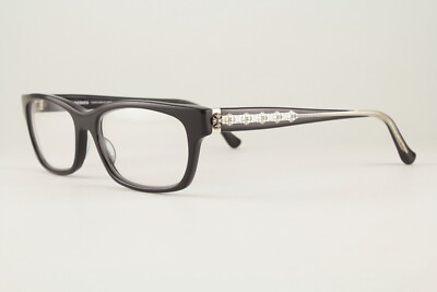 Rare Authentic Chrome Hearts DROP BOX BK 53mm Black Cat Eye Glasses Japan