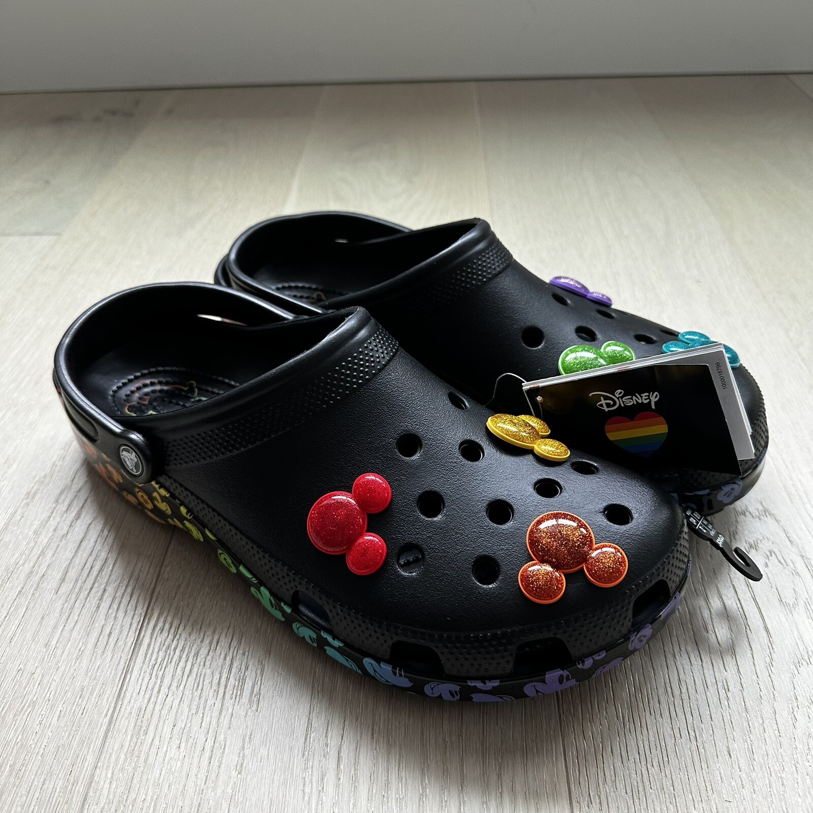 Disney Rainbow Pride Celebration Mickey Mouse Classic Crocs Clog 207755-0C4 M14 image 2