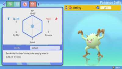 Pokemon Brilliant Diamond Shining Pearl BDSP - Shiny 6IV Mankey