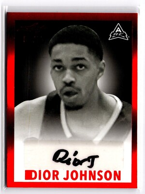 2022 Leaf Trading Basketball Dior Johnson #BW-DJ1 /25 Red RC Auto Pittsburgh