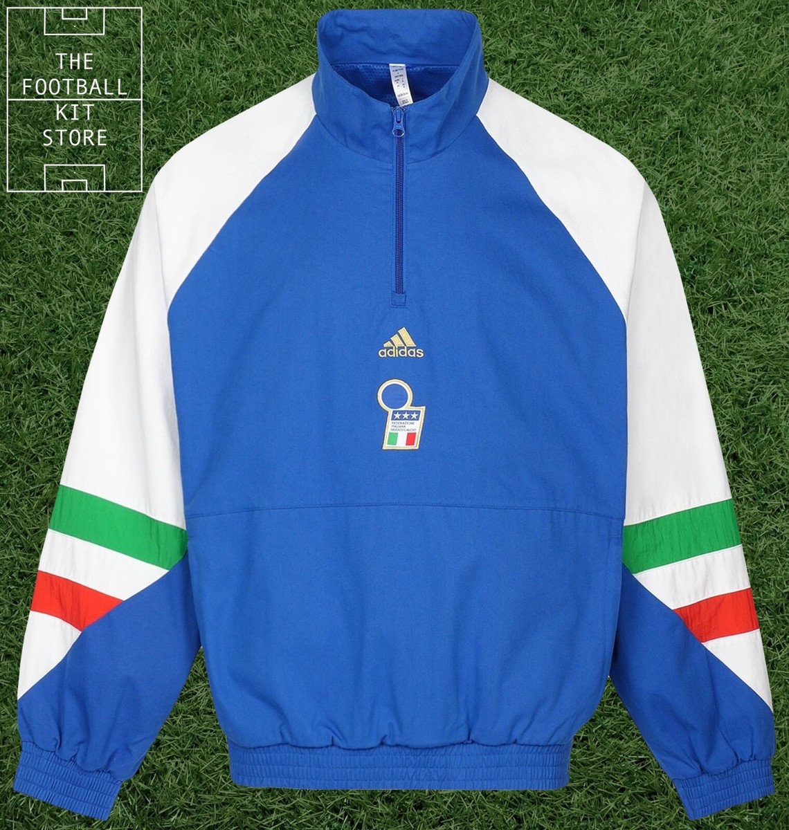 Italy Icon Training Top Rare Retro Official Adidas Training Top Mens