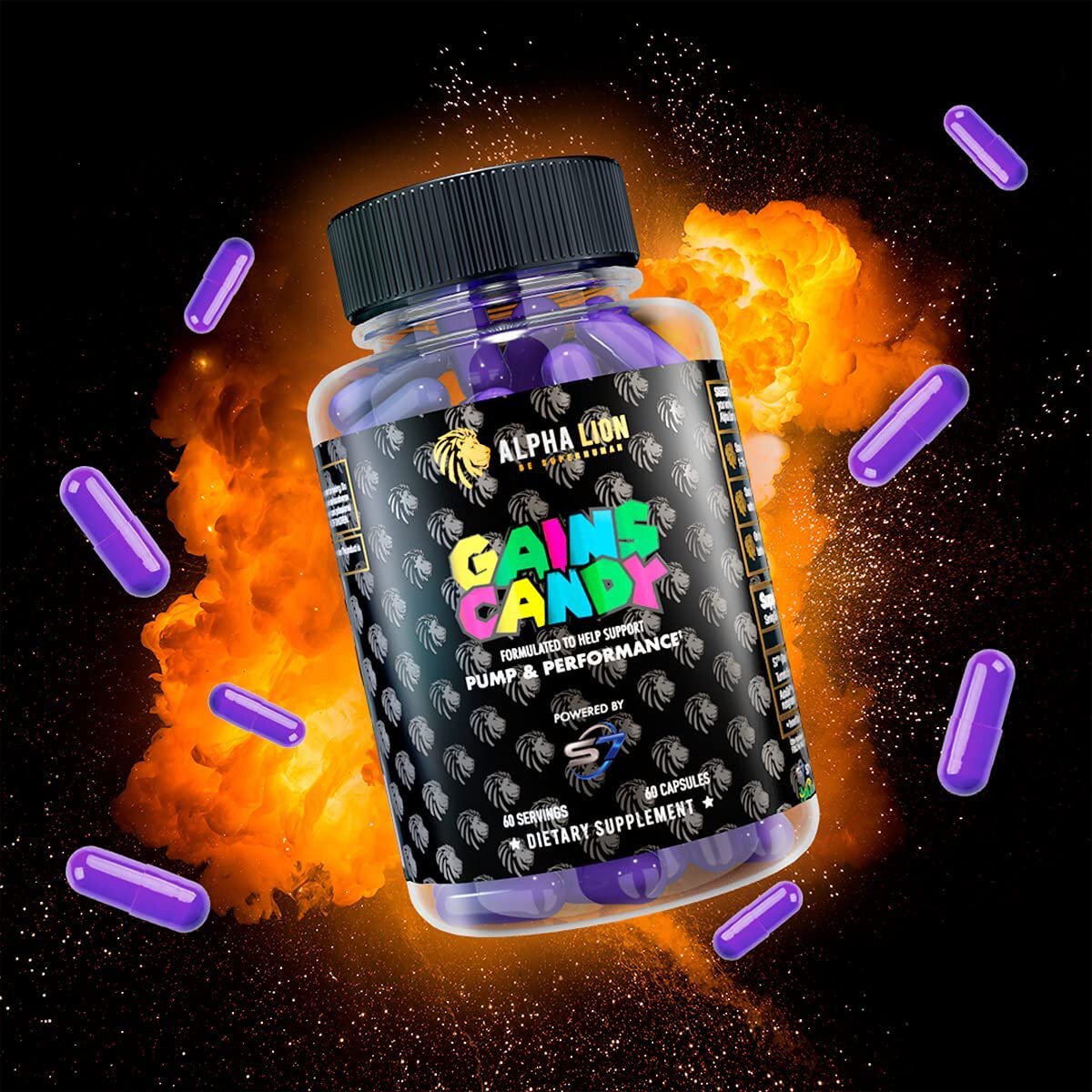 Alpha Lion Gains Candy Performance & Endurance 60 Serv (Pump