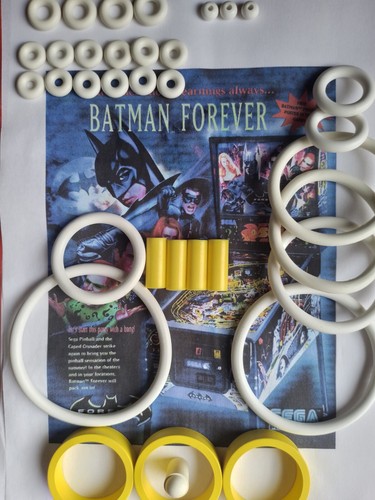 FLIPPER WILLIAMS -NO Fear-Kit Elastique Sillicone Transparent-Pinball
