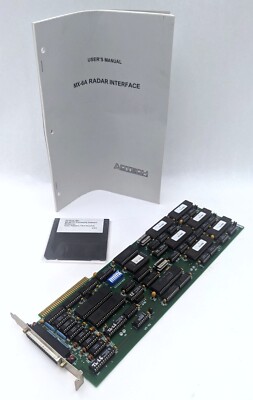 ADTECH MX-6A Radar Interface ISA Card 0064-01-02 w/ Processing Software & Manual