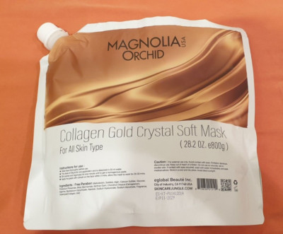 Magnolia Orchid Collagen Gold Crystal Soft Mask 800g exp 11/2029