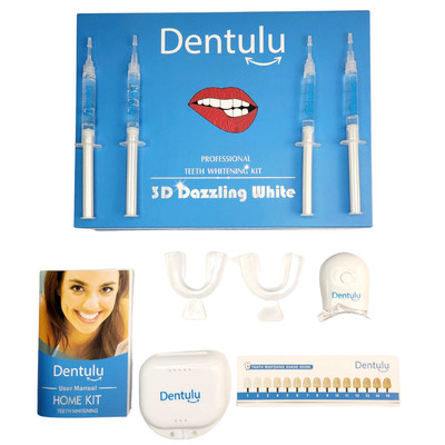 3D Dazzling White-Teeth Whitening -LED light -4pk kit