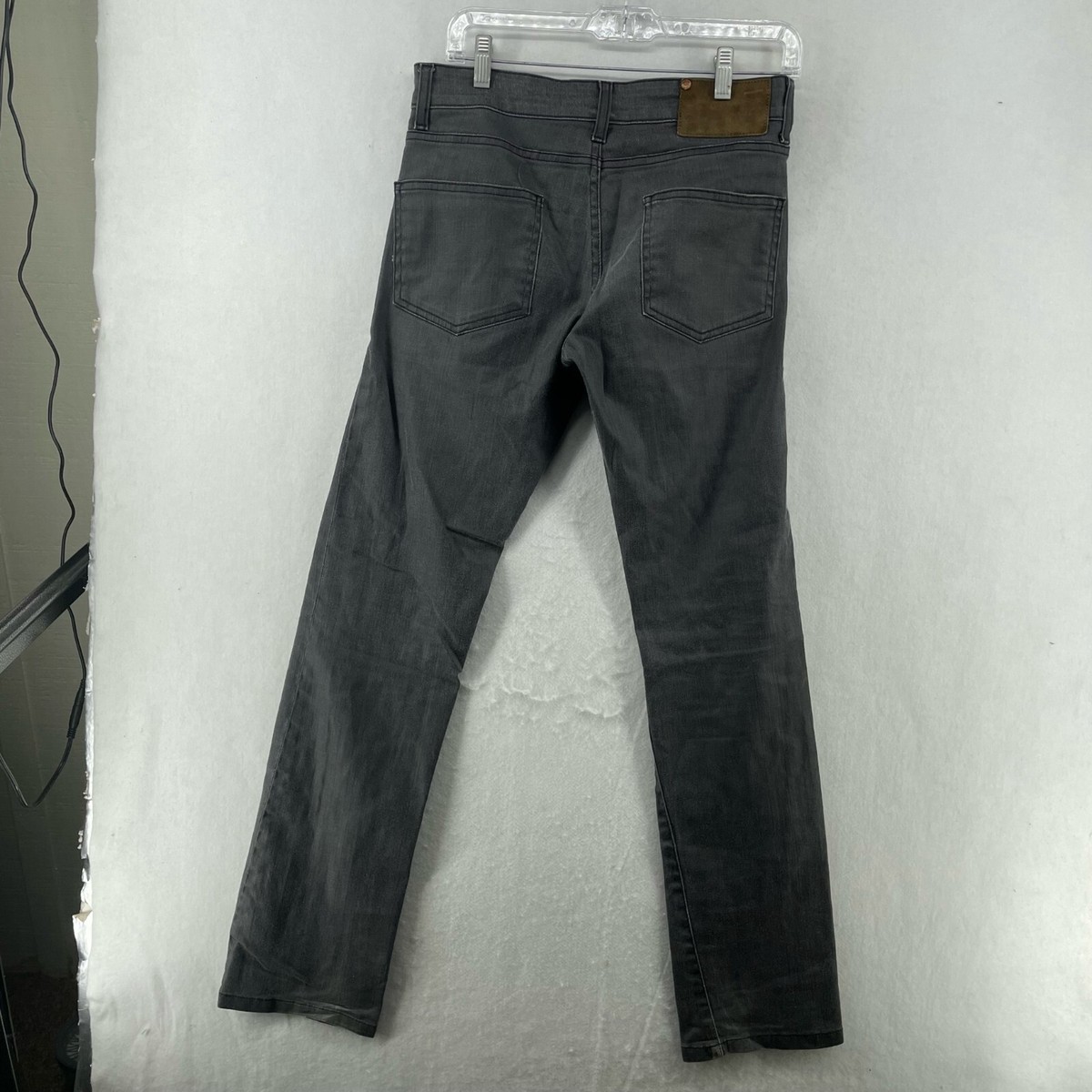 Zara Man Jeans Men's Sz 30x32 Gray Skinny Low Rise Stretch Pockets Denim  Stretch