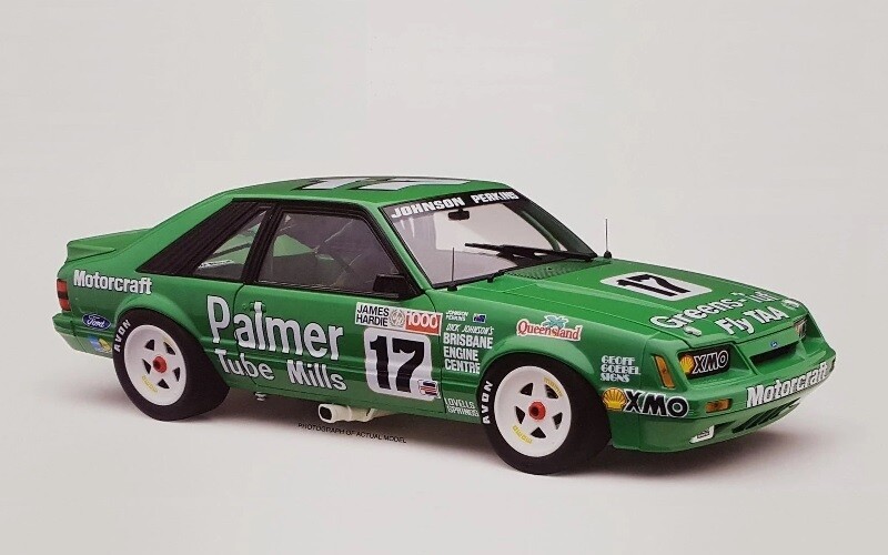 1/18 1985 Ford Mustang GT Bathurst Johnson / Perkins Classic