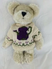 Boyds Bear Plush 12 Inch Jointed Sweater Stuffed Animal Toy
