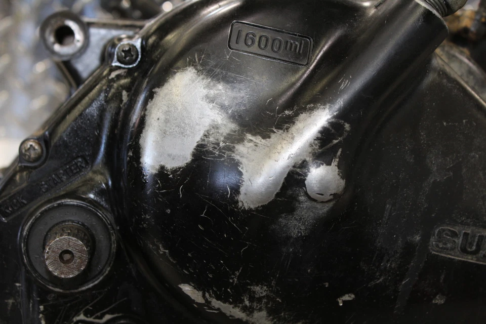 Suzuki DR400 DR 400 1980 MOTOR MOTOR CÁRTER INFERIOR COMPLETO CÁRTER CÁRTER BLOQUE Foto 4 de 4