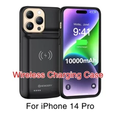 10000mAh Battery Charger Cas For iPhone 14 Pro Wireless Charging Power Bank Case