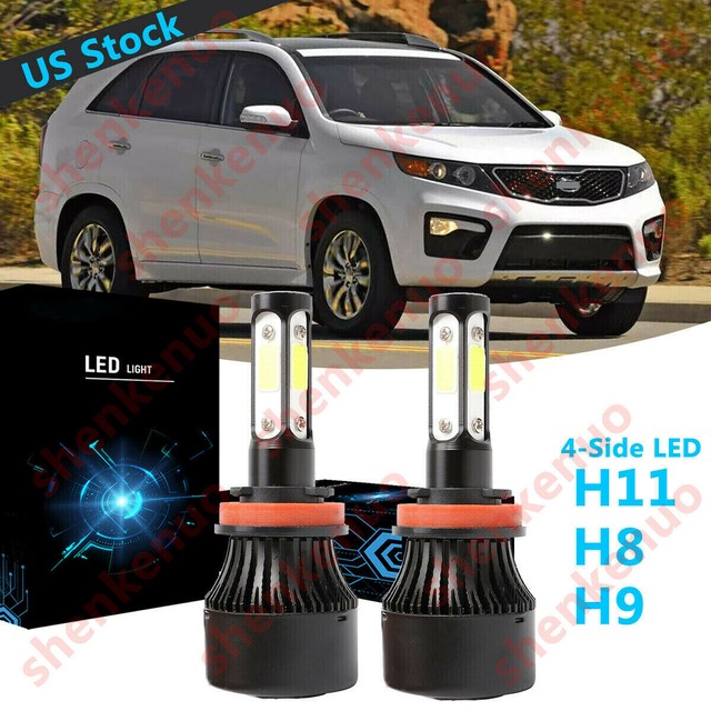 4Side H11 LED Headlight Bulb Low Beam 6000K White 100W For KIA Sorento 20112013 eBay