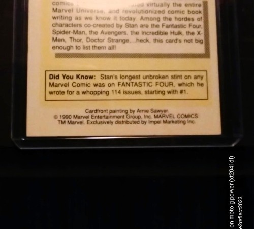 Vintage 1990-Stan Lee: Mr. Marvel #161 from the Marvel Universe/Impel set-NM/M - Picture 4 of 6