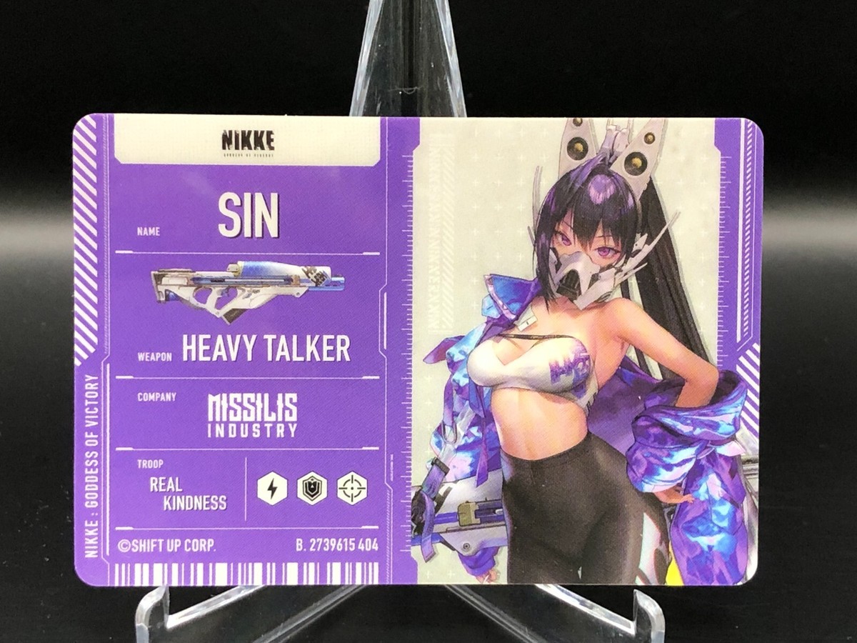 SIN Goddess of Victory NIKKE metallic pass collection card A733 | eBay