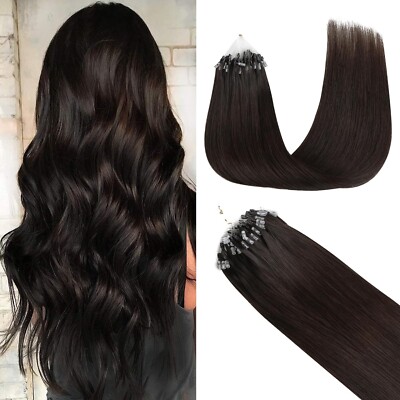 Micro Link Hair Extensions Real Human Hair, 16inch 50g 50S, Cold Fusion, GOO GOO