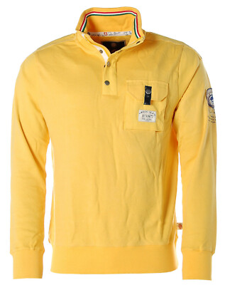 St. Moritz Herren Sweatshirt Troyer-Kragen Swiss Alps The Sunny Side M K5654