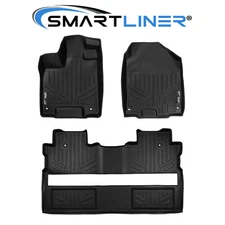 SMARTLINER Custom Fit Floor Mats Liner Set 2017-2025 Honda Ridgeline Crew Cab