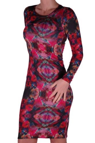 Womens Multicolor Long Sleeve Scoop Neck Skinny Fit Stretch Ladies Bodycon Dress | eBay Womens Multicolor Long Sleeve Scoop Neck Skinny Fit Stretch Ladies Bodycon Dress | eBay