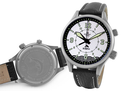POLJOT WRIST ALARM MECHANICAL ALARM DOLPHIN 2612/1413563-45 2612-1413563-45 de