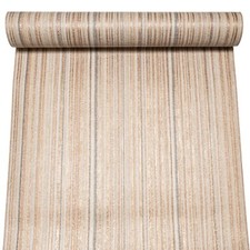 Copper Grey Stripe Wallpaper Rose Gold Textured Metallic Shimmer Feature Wall
