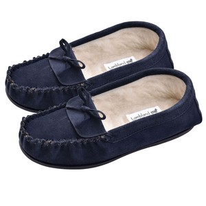 navy moccasins ladies