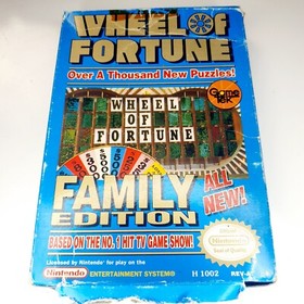 Wheel of Fortune Family Edition - Nintendo NES W BoxGame Authentic FREE SHIPPING