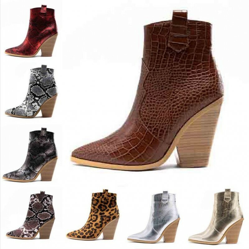 Mujeres Tacón Grueso Informal Vaquero Punta Punta Punta Botines Oxfords Western Chelsea