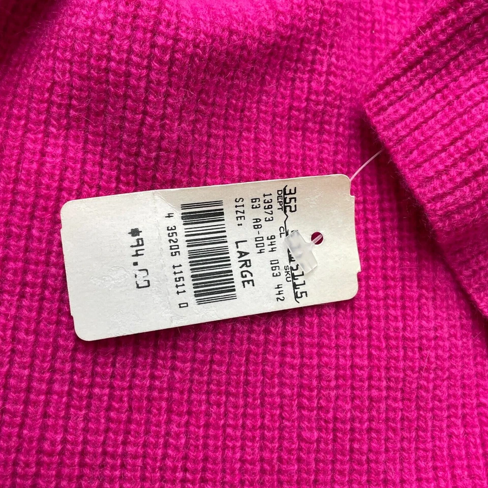 Andrea Jovine туника свитер винтажный размер L новый шерсти Angora ярко-розовый пуловер - Изображение 4 из 4
