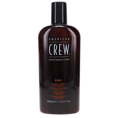 American Crew 3-in-1 Shampoo Conditioner and Body Wash 15.2 oz (scuffed)