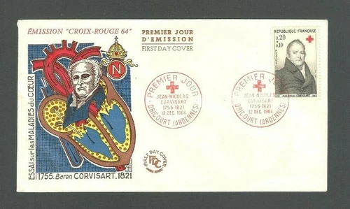 FRANCE 1964 Red Cross Croix Rouge First Day Cover FDC Envelope