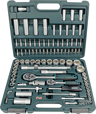 Brüder Mannesmann Allround M98410 Steckschlüssel Nußkasten Werkzeug Satz 94 tlg.