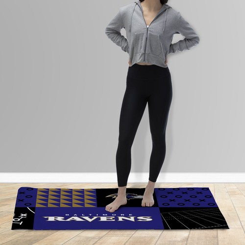 Northwest NFL Baltimore Ravens Colorblock Washable Area Living Rug, 36" X 60" - Picture 2 of 2