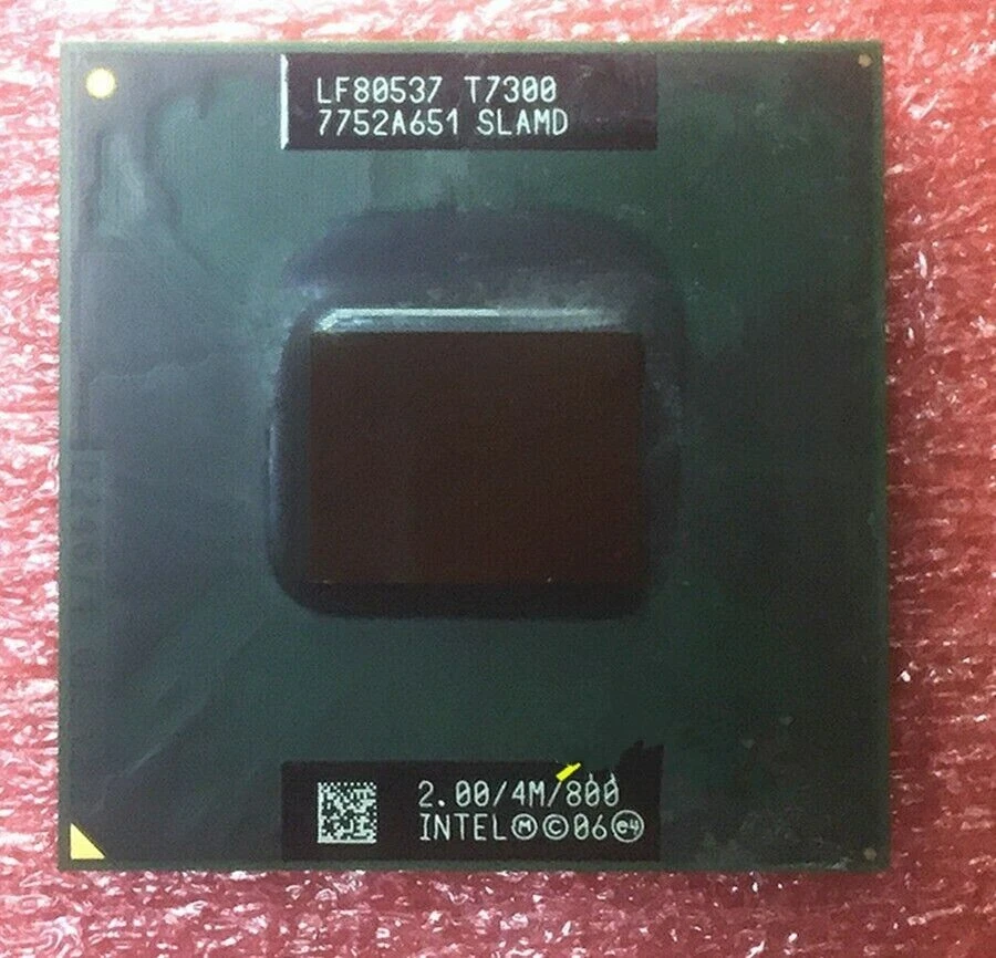 Intel Core 2 Dual-core T7300 SLA45 2GHz 4M 800MHz Socket479 Laptop CPU Processor - Image 2 of 2