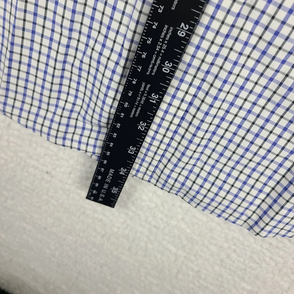 Ralph Lauren Golf Dress Shirt Mens XL Blue Black White Classic Fit Button Up - Image 4 of 4