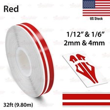 Roll Vinyl Pinstriping Stripe Double Line Car Tape Decal Stickers 112 16