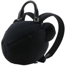 BURBERRY Bear Backpack Black Unisex Bag #NB2234