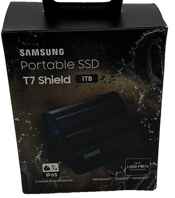 Samsung T7 Shield 1TB USB-C Portable External SSD - Black
