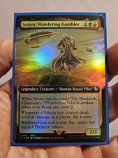 🔥 MTG Setzer, Wandering Gambler Foil Extended Art Final Fantasy Commander NM 🔥
