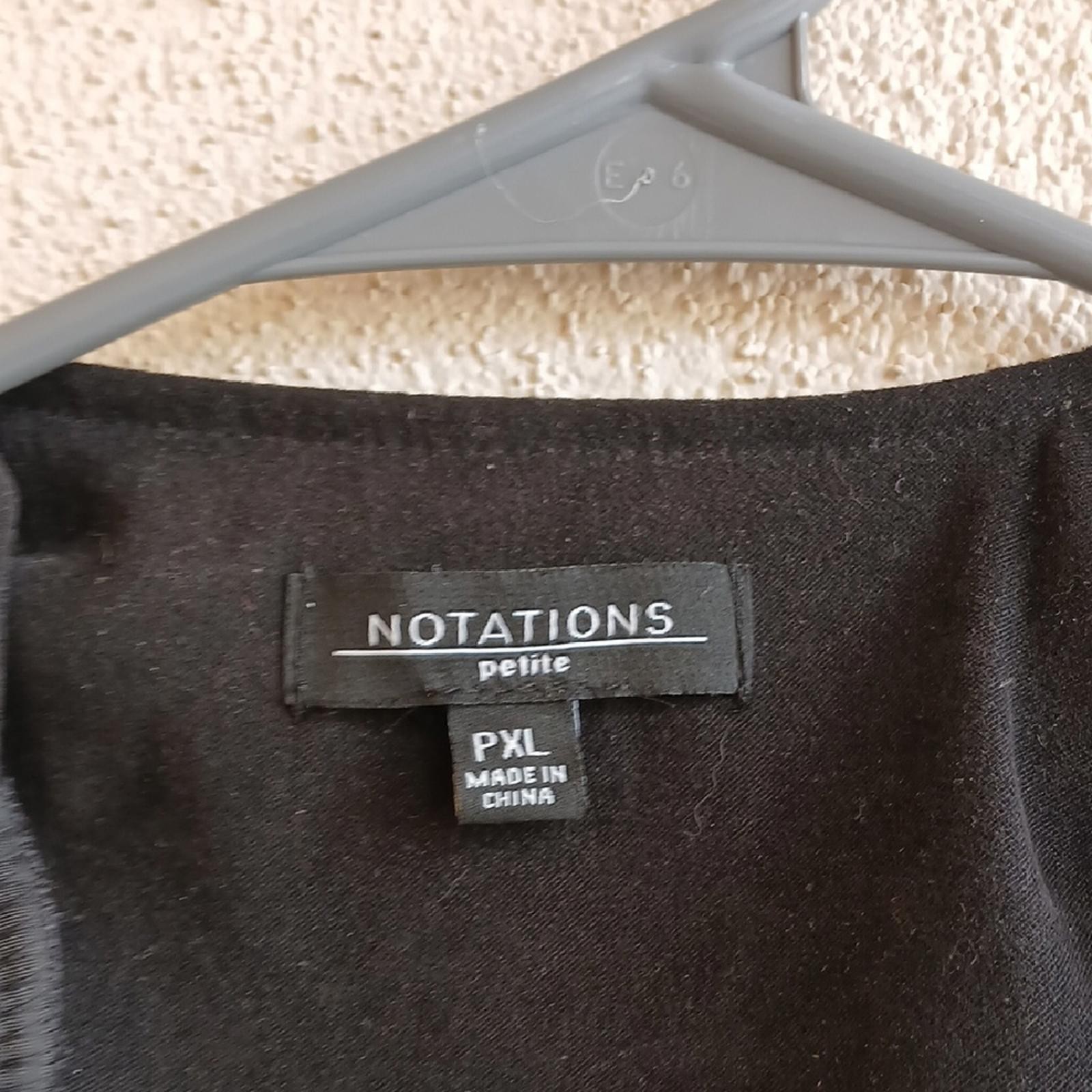 Make Offer!  Notations Black Blazer Classic Profe… - image 4
