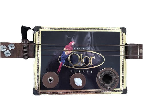 Cigar Box Slide Guitar Handmade Signed Chicki Boom (Sonny Felberg) OOAK