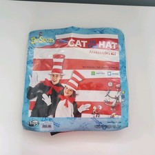 Dr. Seuss Cat In The Hat Adult Accessory Costume Hat Bow Gloves One Size