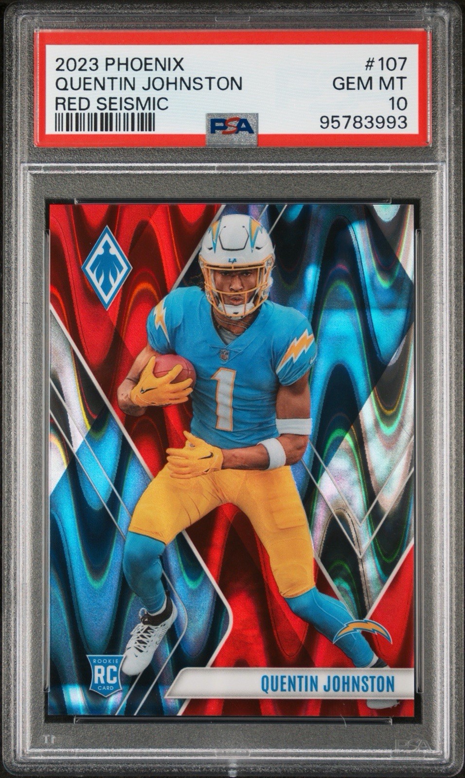 Quentin Johnston Panini Phoenix #107 Red Seismic