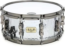 Tama S.L.P. Expressive Hammered Steel Snare Drum - 6 inches x 14 inches, Glossy