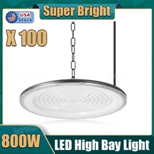 100Pack 800W UFO Led High Bay Light Factory Warehouse Commercial Led Shop Lights