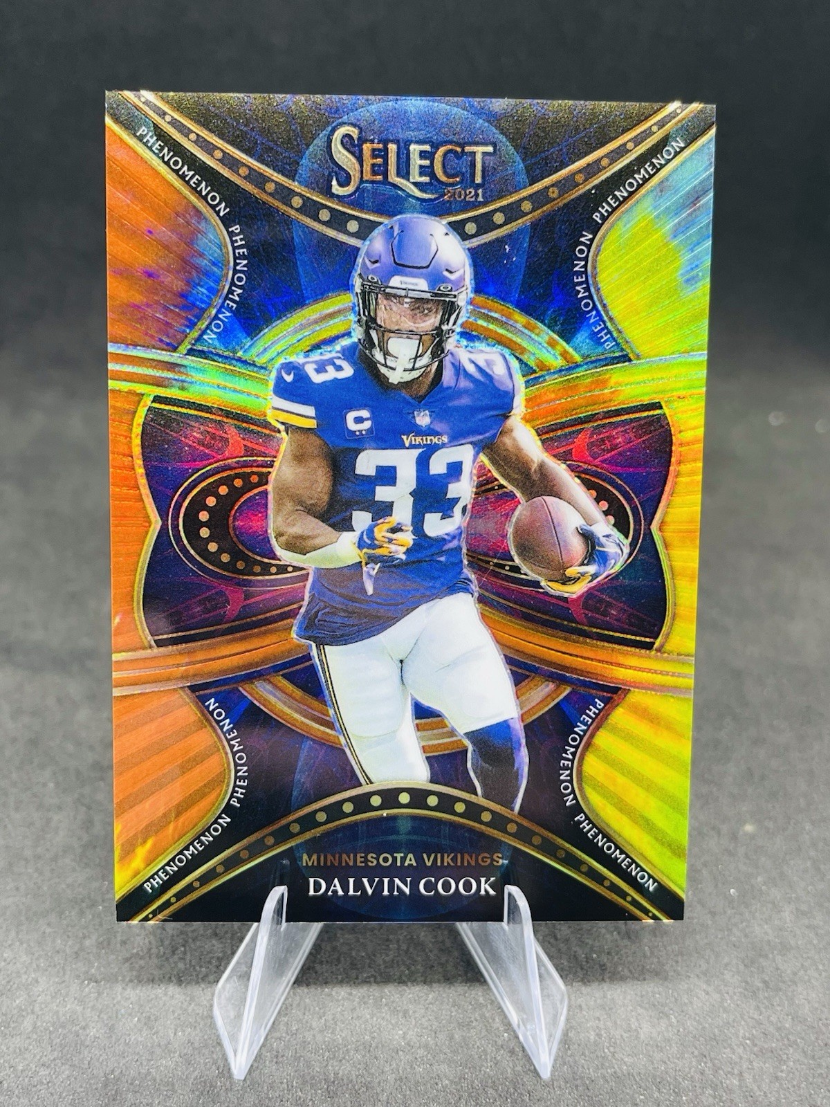 2021 Panini Select Phenomenon Tie-Dye Prizm /25 Dalvin Cook #PHE-15 Vikings