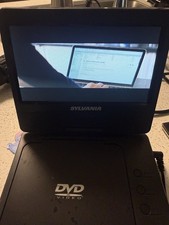 Sylvania Portable DVD Player  Tested  Working  Foldable Screen