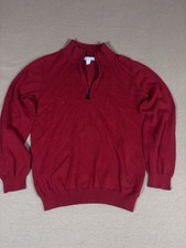 Burberry Children Red Sweater Zip-up Quarter Zip 1/4 Zip Child Size 10y