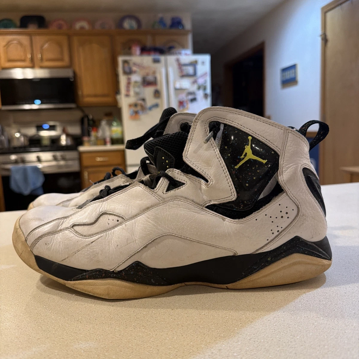 Jordan True Flight White Neon Yellow for Sale | Authenticity