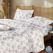 LBRO2M 1000TC Egyptian Cotton Queen Sheet Set 4pc Deep Pocket 16in Rose